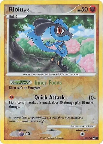 Image for Riolu (Cracked Ice Holo) (016/017) - Pokemon