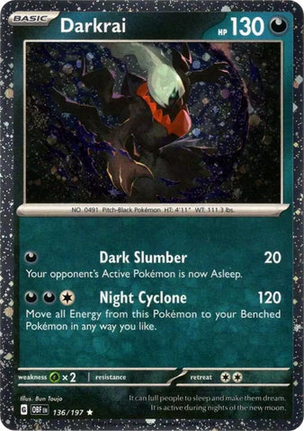 Darkrai (Cosmos Holo) (136/197) (Miscellaneous Cards & Products)