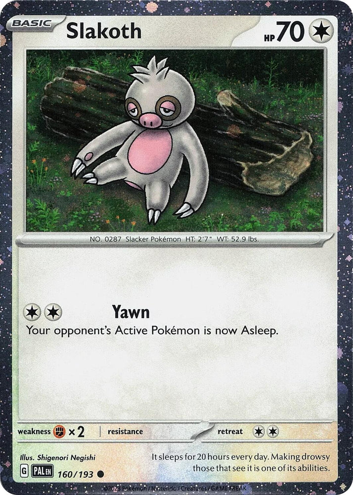 Image for Slakoth (Cosmos Holo) (160/193) - Pokemon