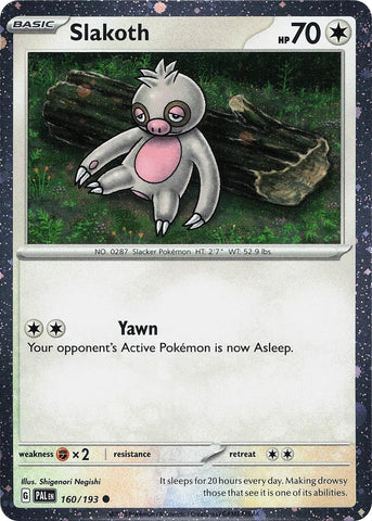 Slakoth (Cosmos Holo) (160/193) (Miscellaneous Cards & Products)