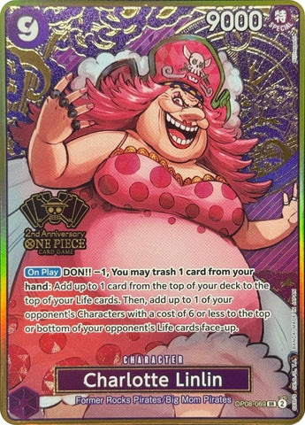 Charlotte Linlin (One Piece Japanese Version 2nd Anniversary Set) (OP08-069) (One Piece Promotion Cards)
