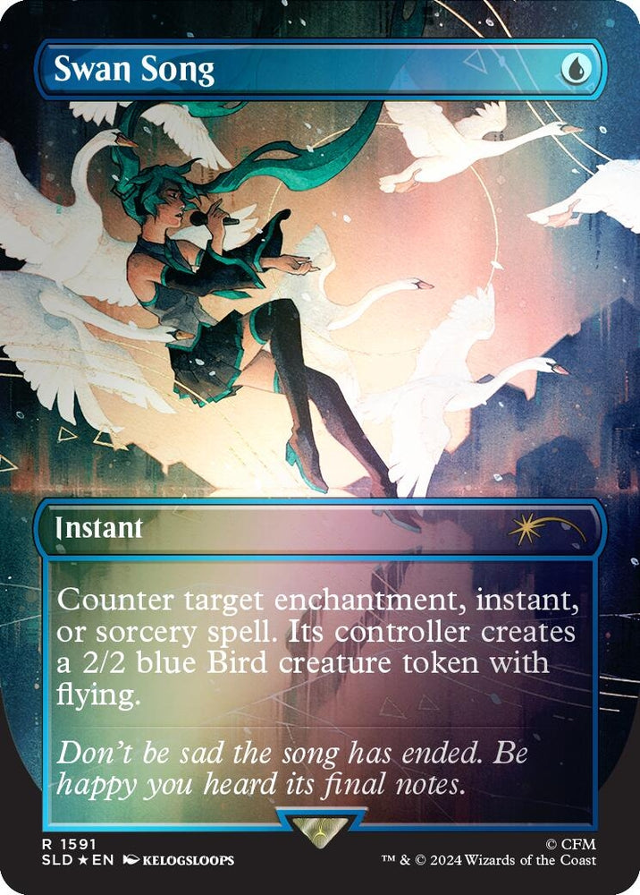 Image for Swan Song (1591) (Rainbow Foil) (1591) - Magic: The Gathering