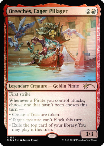Image for Breeches, Eager Pillager (Rainbow Foil) (1551) [SLD]