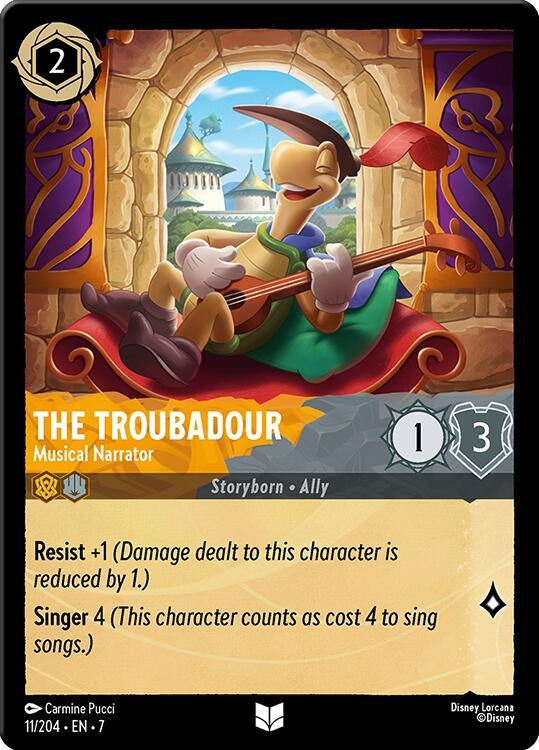 Image for The Troubadour - Musical Narrator (11/204) - Disney Lorcana