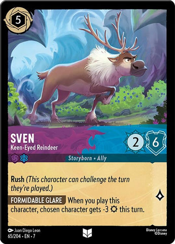 Image for Sven - Keen-Eyed Reindeer (65/204) - Disney Lorcana