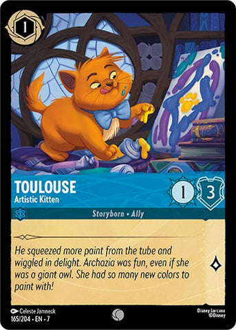 Image for Toulouse - Artistic Kitten (165/204) - Disney Lorcana