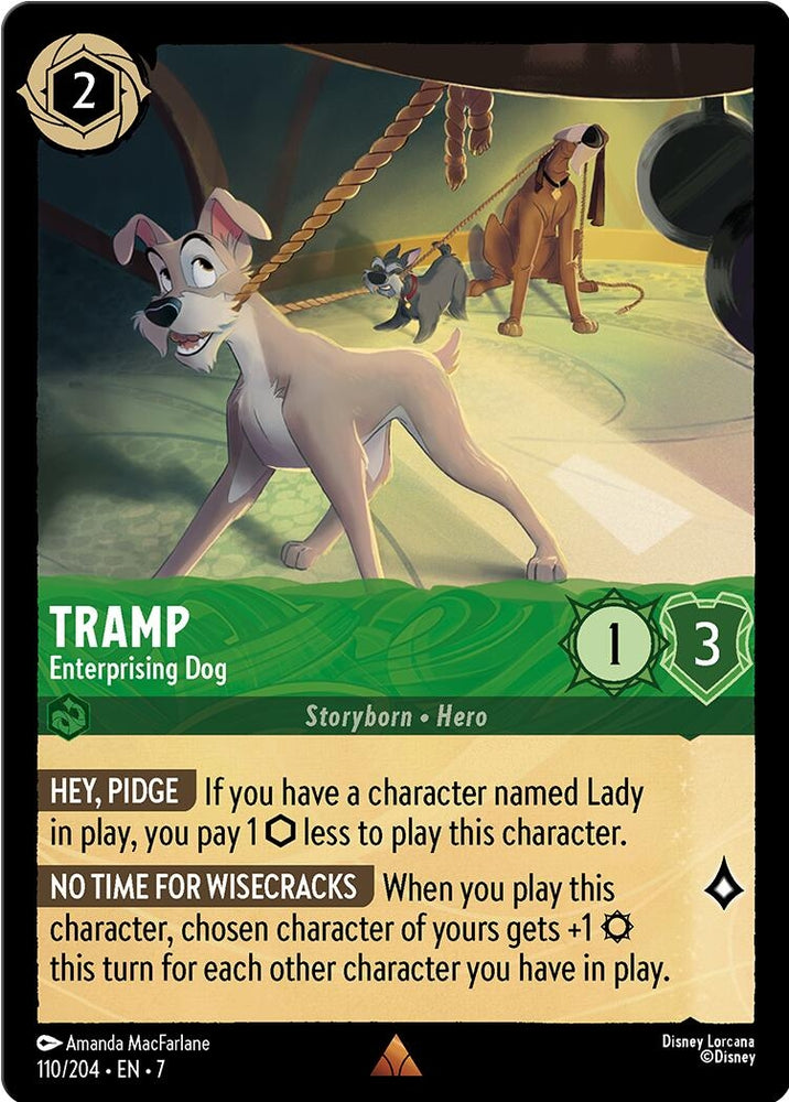 Image for Tramp - Enterprising Dog (110/204) - Disney Lorcana
