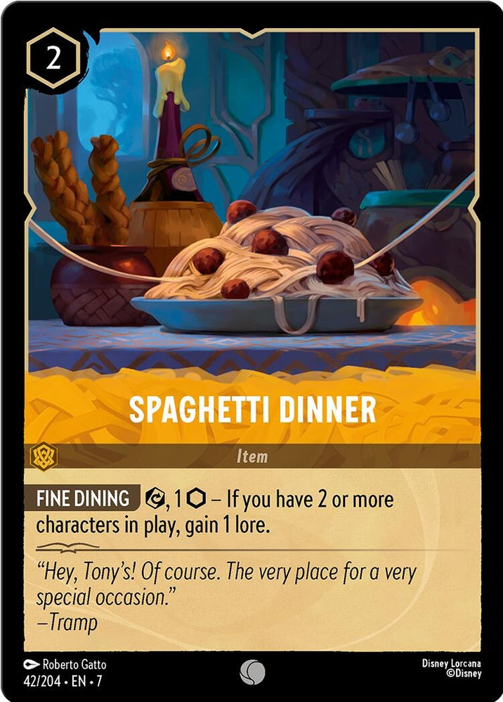 Image for Spaghetti Dinner (42/204) - Disney Lorcana