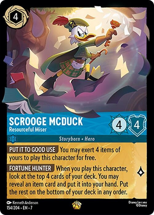 Image for Scrooge McDuck - Resourceful Miser (154/204) - Disney Lorcana