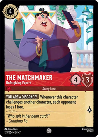 Image for The Matchmaker - Unforgiving Expert (123/204) - Disney Lorcana