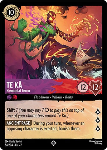 Image for Te Ka - Elemental Terror (54/204) - Disney Lorcana