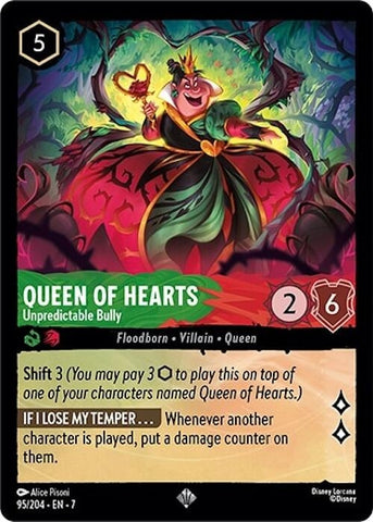 Image for Queen of Hearts - Unpredictable Bully (95/204) - Disney Lorcana