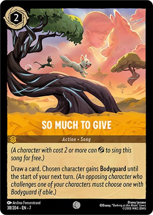 Image for So Much to Give (38/204) - Disney Lorcana