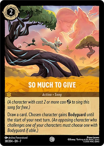 Image for So Much to Give (38/204) - Disney Lorcana