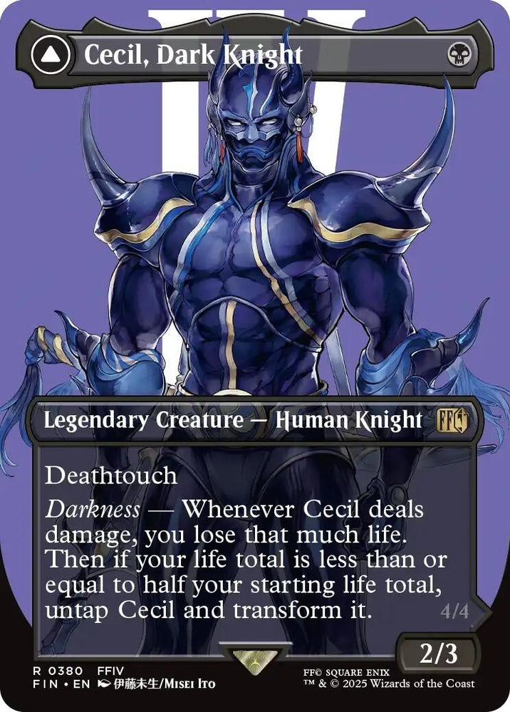 Image for Cecil, Dark Knight // Cecil, Redeemed Paladin (Borderless) (380) [FIN]