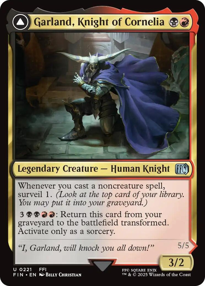 Image for Garland, Knight of Cornelia // Chaos, the Endless (221) [FIN]