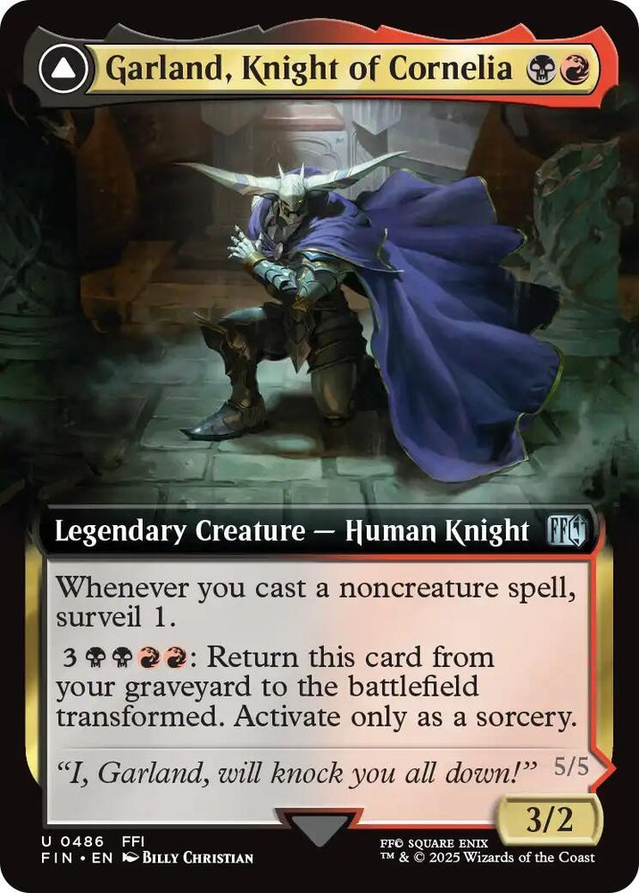 Image for Garland, Knight of Cornelia // Chaos, the Endless (Extended Art) (486) [FIN]