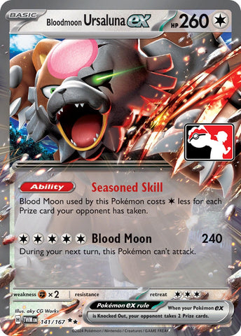 Bloodmoon Ursaluna ex (141/167) [Prize Pack Series Cards]