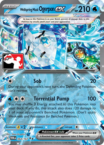 Wellspring Mask Ogerpon ex (064/167) [Prize Pack Series Cards]