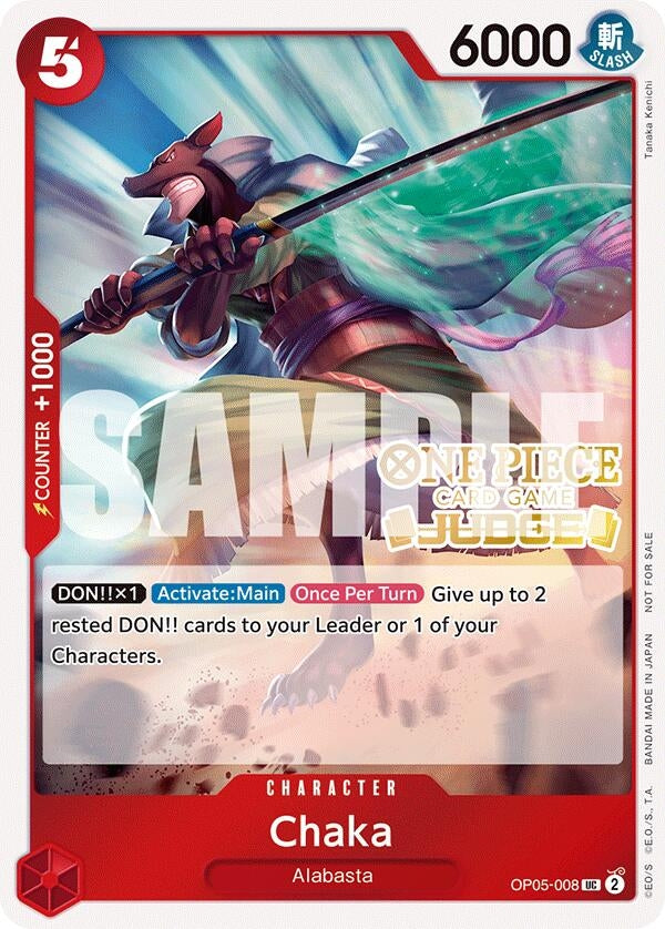 Chaka (Judge Pack Vol. 5) (OP05-008) (One Piece Promotion Cards)