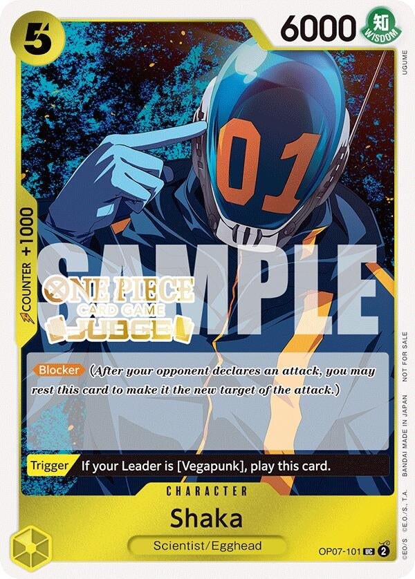 Image for Shaka (Judge Pack Vol. 5) (OP07-101) - One Piece Card Game