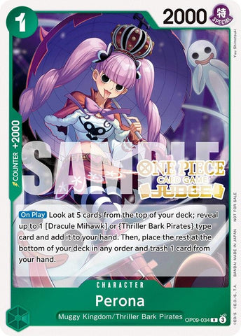 Perona (Judge Pack Vol. 5) (OP09-034) (One Piece Promotion Cards)