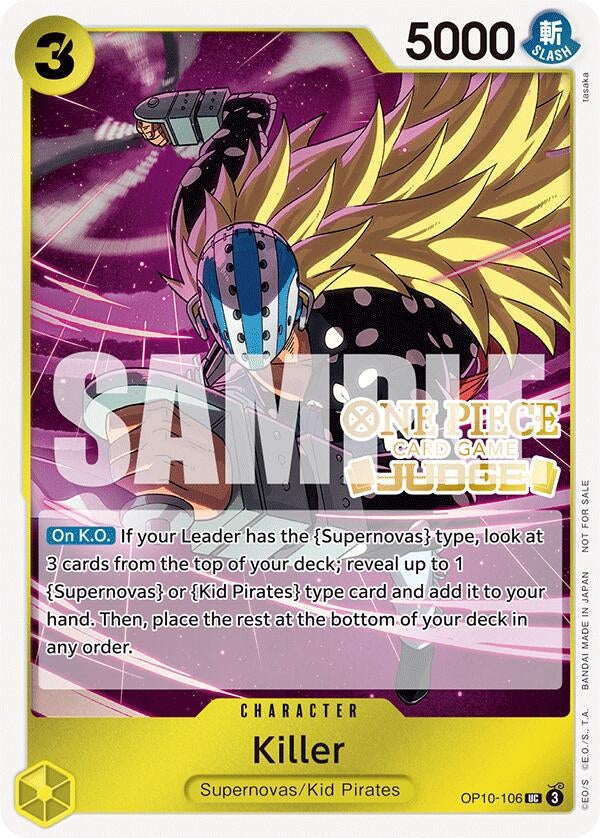 Killer (Judge Pack Vol. 5) (OP10-106) (One Piece Promotion Cards)