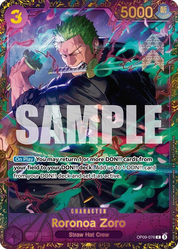 Image for Roronoa Zoro (Championship 25-26 Regionals Season 1) (OP09-076) - One Piece Card Game