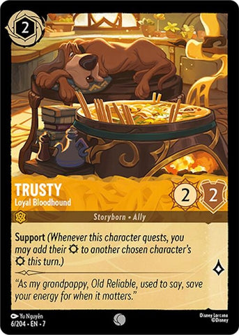 Image for Trusty - Loyal Bloodhound (6/204) - Disney Lorcana