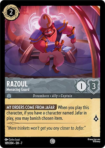 Image for Razoul - Menacing Guard (189/204) - Disney Lorcana