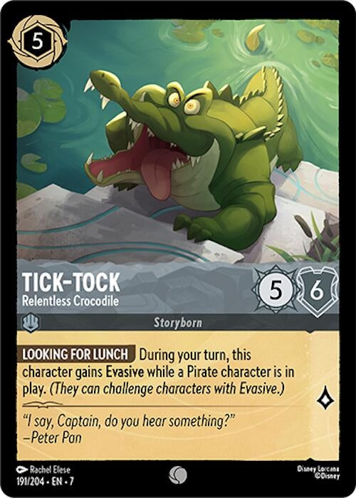 Image for Tick-Tock - Relentless Crocodile (191/204) - Disney Lorcana