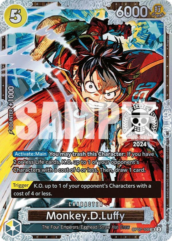 Monkey.D.Luffy (Championship 2024 World Final 2nd Place) (OP07-109) (One Piece Promotion Cards)