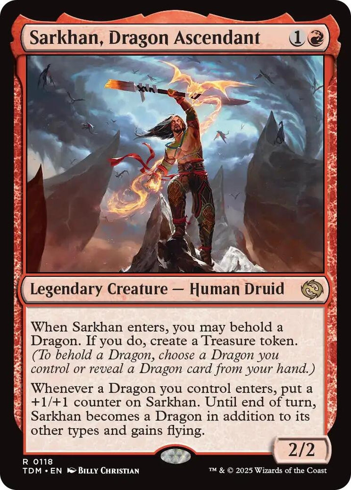 Image for Sarkhan, Dragon Ascendant (118) [Tarkir: Dragonstorm]