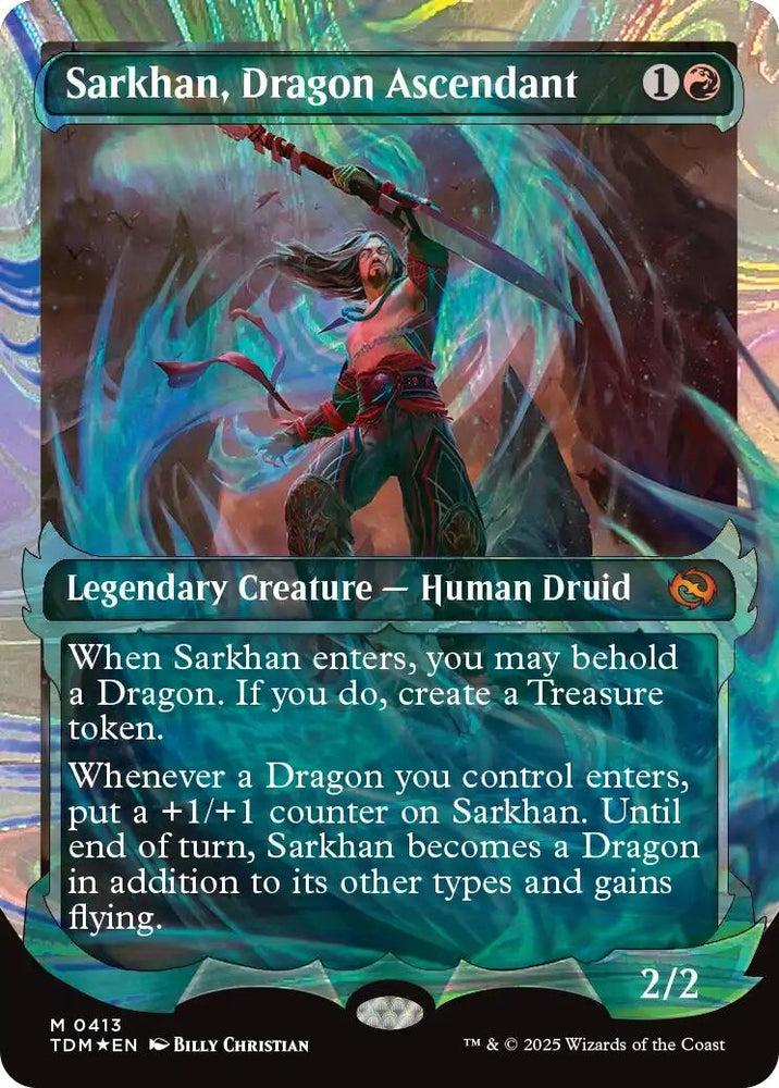 Image for Sarkhan, Dragon Ascendant (0413) (Showcase) (Halo Foil) (413) [Tarkir: Dragonstorm]