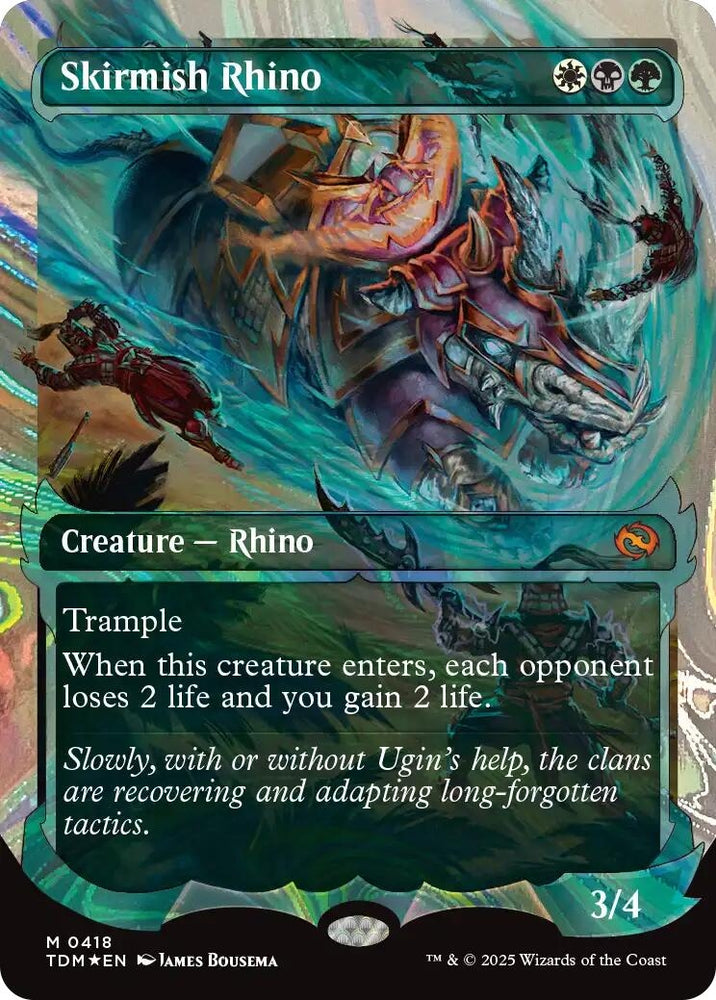 Image for Skirmish Rhino (Showcase) (Halo Foil) (418) [Tarkir: Dragonstorm]