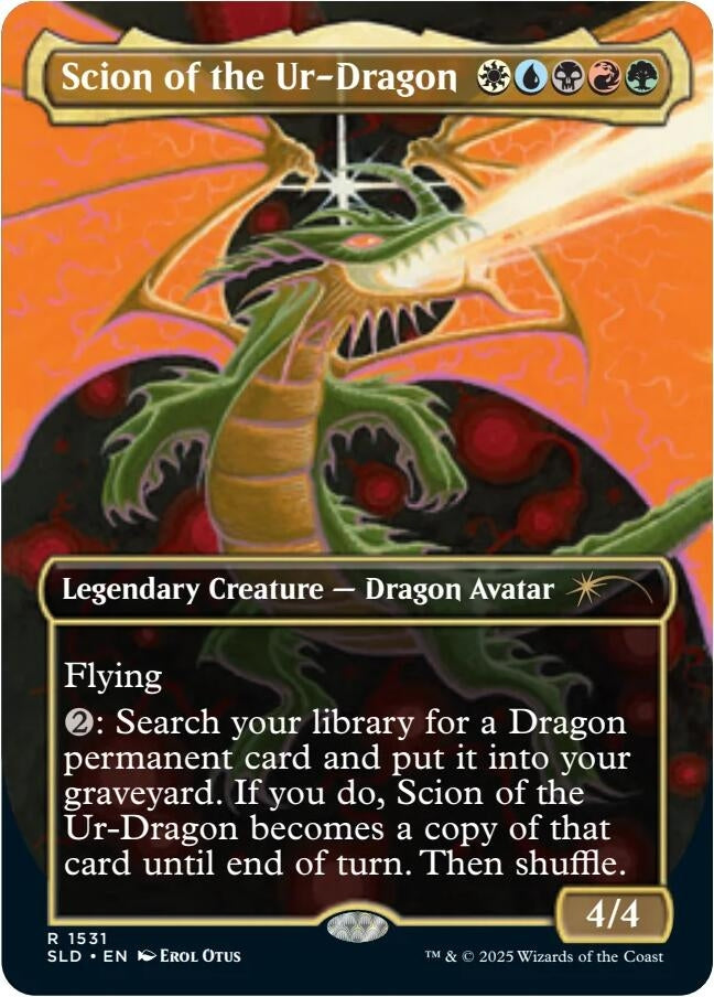 Image for Scion of the Ur-Dragon (Rainbow Foil) (1531) - Magic: The Gathering