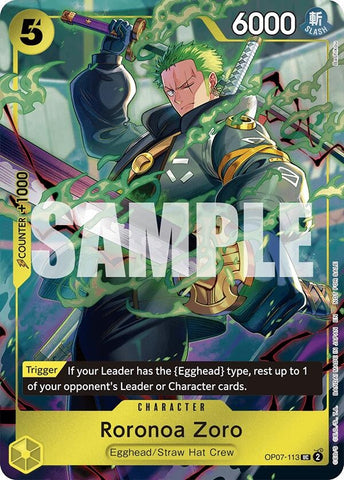 Image for Roronoa Zoro (One Piece Day Dallas 2025) (OP07-113) - One Piece Card Game