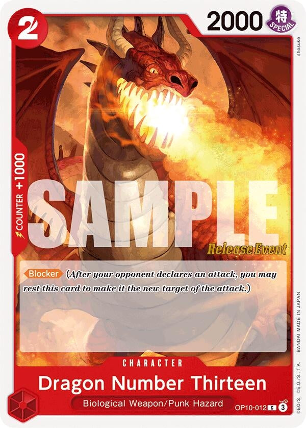 Dragon Number Thirteen (OP10-012) (OP10 RE)