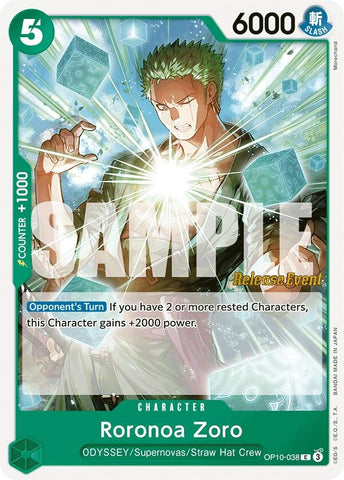 Image for Roronoa Zoro (038) (OP10-038) - One Piece Card Game