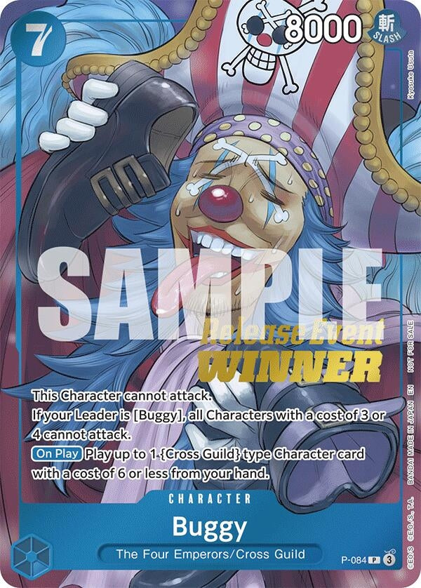 Buggy (OP10 Release Event Winner) (P-084) (One Piece Promotion Cards)