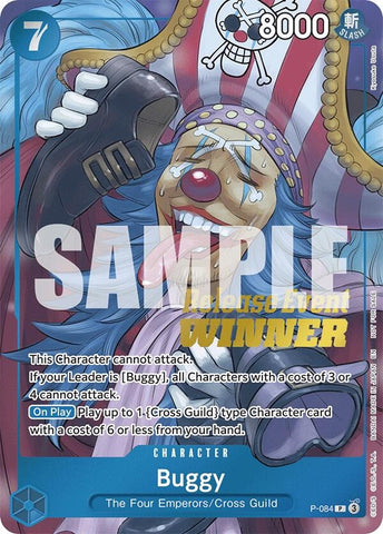 Buggy (OP10 Release Event Winner) (P-084) (One Piece Promotion Cards)