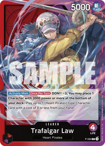 Image for Trafalgar Law (OP10 Release Event) (P-086) - One Piece Card Game