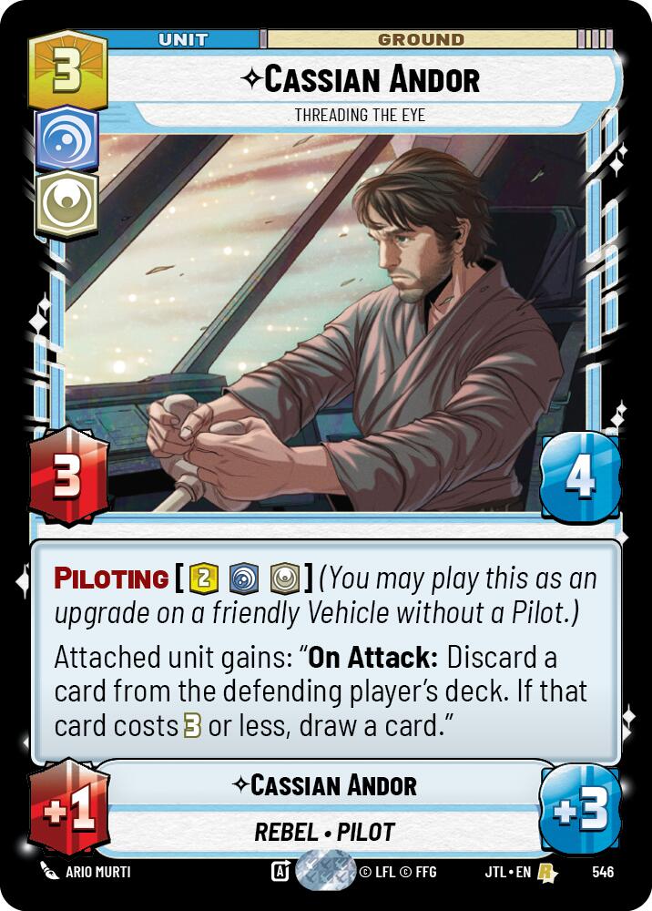 Cassian Andor - Threading the Eye (Foil) (546) [Jump to Lightspeed]