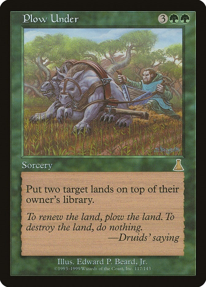 Image for Plow Under (117) [Urza's Destiny]