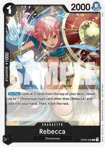 Image for Rebecca (Tournament Pack 2025 Vol. 2) (OP04-092) - One Piece Card Game