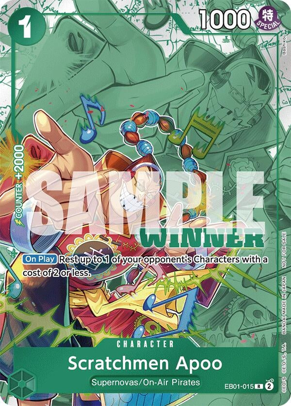 Image for Scratchmen Apoo (Winner Pack 2025 Vol. 2) (EB01-015) (One Piece Promotion Cards) - One Piece Card Game