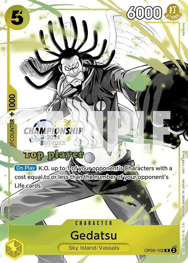 Gedatsu (Championship 2024 Top Player Pack Vol. 2) (OP05-102) (One Piece Promotion Cards)