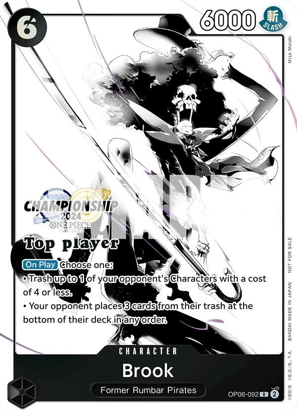 Brook (Championship 2024 Top Player Pack Vol. 2) (OP06-092) (One Piece Promotion Cards)
