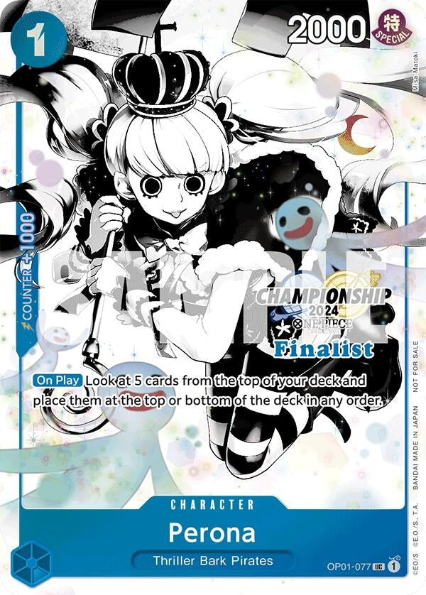 Perona (Championship 2024 Finalist Card Set Vol. 2) (OP01-077) (One Piece Promotion Cards)