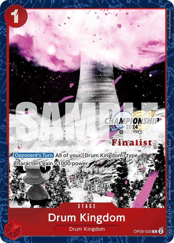 Drum Kingdom (Championship 2024 Finalist Card Set Vol. 2) (OP08-020) (One Piece Promotion Cards)
